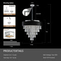 Modern Crystal Chandelier For Living Room Round Cristal Lamp Luxury Home Decor Light Fixture Transparent Modern Crystal