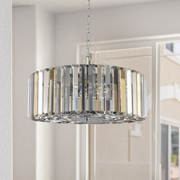 Modern Crystal Chandelier For Living Room Round Cristal Lamp Luxury Home Decor Light Fixture Transparent Modern Crystal