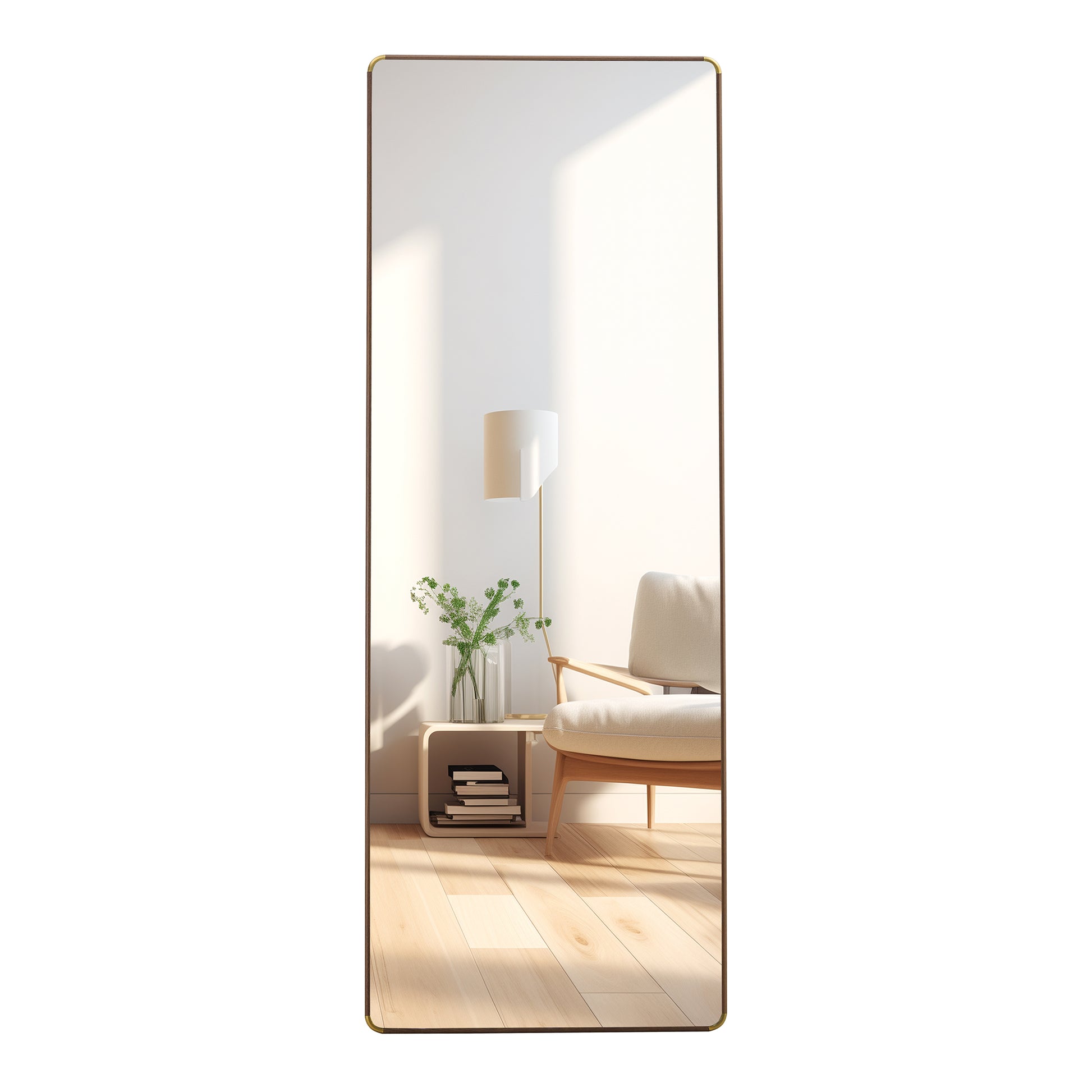 The 4Th Generation Floor Standing Full Length Mirror. Wall Mirror, Bathroom Makeup Mirror, Bedroom Foyer, Clothing Store, Wall Mounted.65 "* 23.2" Transparent Glass