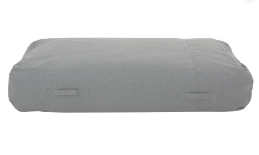 Kasper Water Resistant 6'X3' Lounger Bean Bag, Charcoal Charcoal Waterproof Fabric