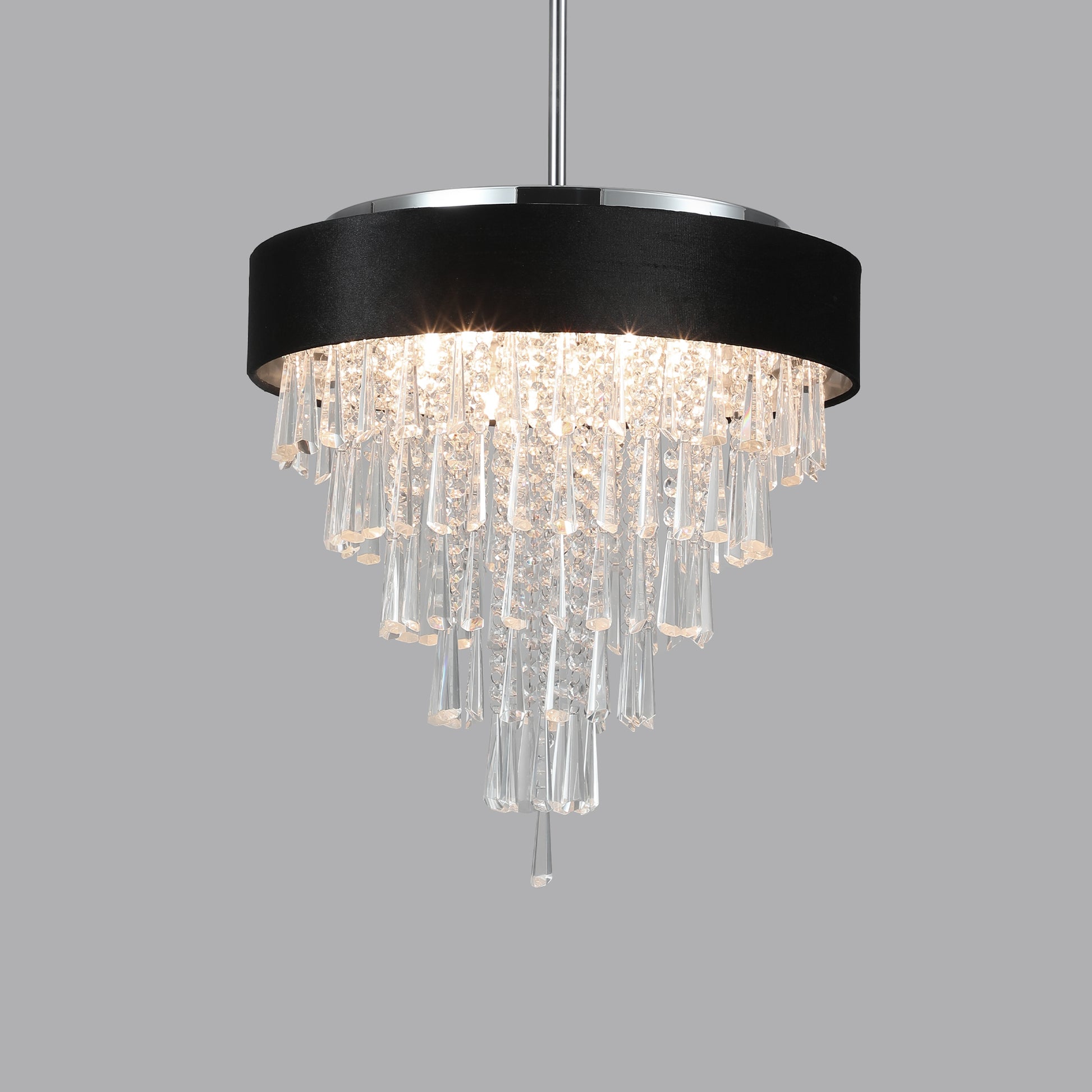 Modern Crystal Chandelier For Living Room Round Cristal Lamp Luxury Home Decor Light Fixture Transparent Modern Crystal