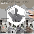 Electric Power Recliner Chair With Massage For Elderly ,Remote Control Multi Function Lifting, Timing, Cushion Heating Chair With Side Pocket Brown Brown Power Remote Metal Primary Living Space American Design Cat Scratch Fabric