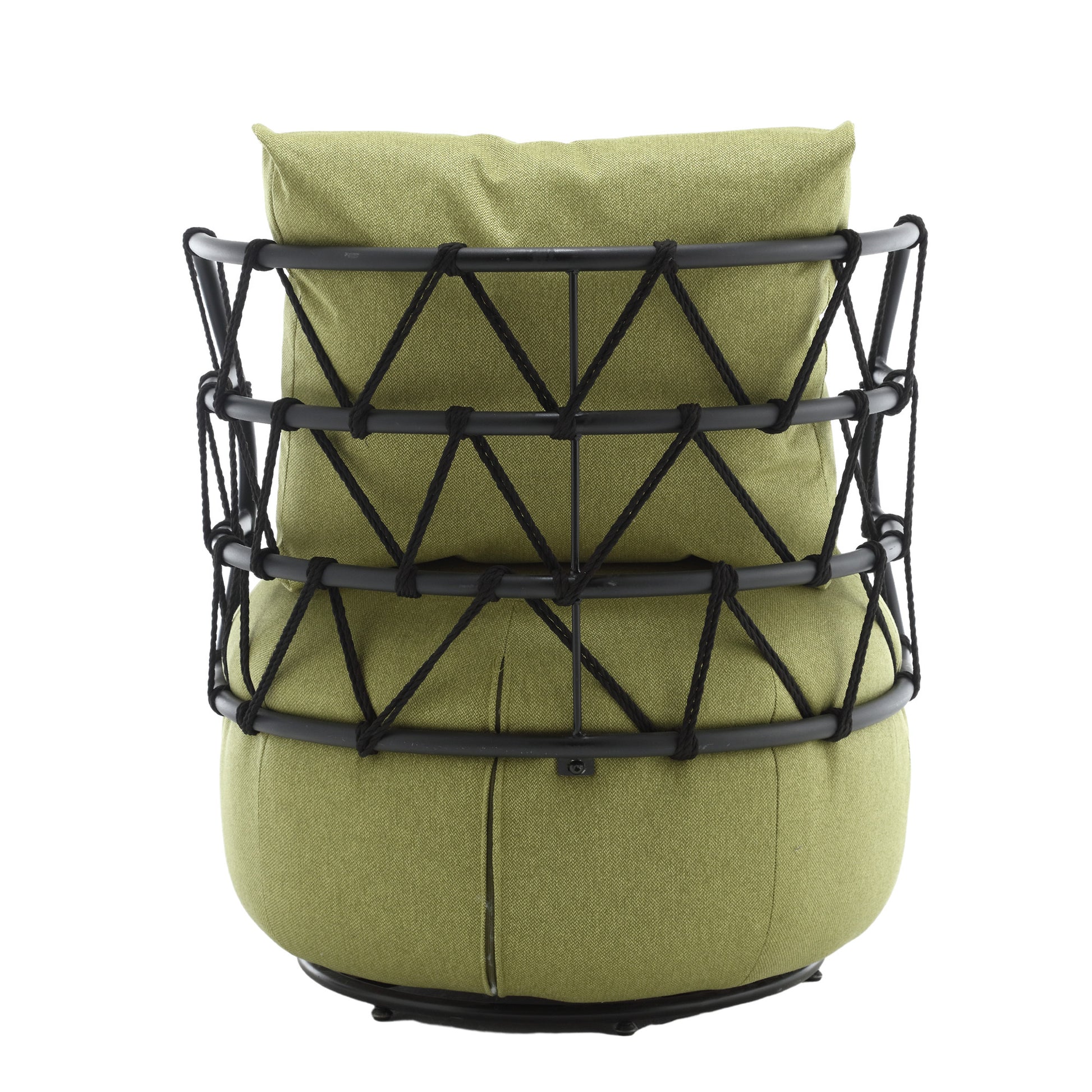 Coolmore Upholstered Tufted Living Room Chair Textured Linen Fabric Accent Chair With Metal Stand Olive Linen