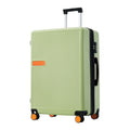 Contrast Color Hardshell Luggage 24Inch Expandable Spinner Suitcase With Tsa Lock Lightweight Green Abs