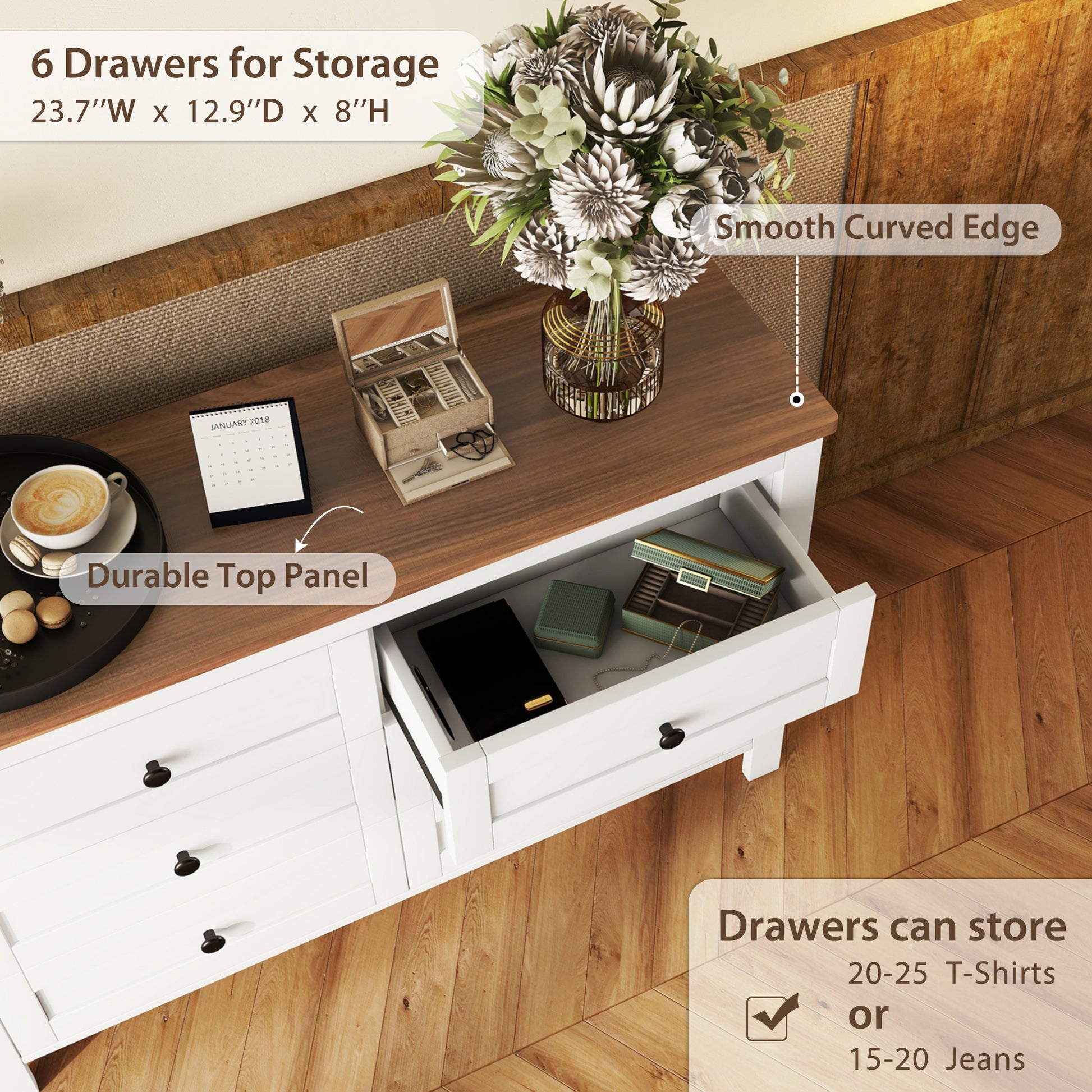 3 Pieces Bedroom Sets Full Size Farmhouse Platform Bed With Double Sliding Door Storage Headboard And Charging Station, Storage Nightstand And Dresser, White Brown Full White 3 Piece Set Particle Board