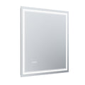 Led Bathroom Mirror, 36X36 Inch Bathroom Vanity Mirrors With Lights, Mirrors For Wall With Smart Touch Button, Anti Fog, Memory Function, Stepless Dimmable Makeup Mirror Horizontal Vertical White Aluminium
