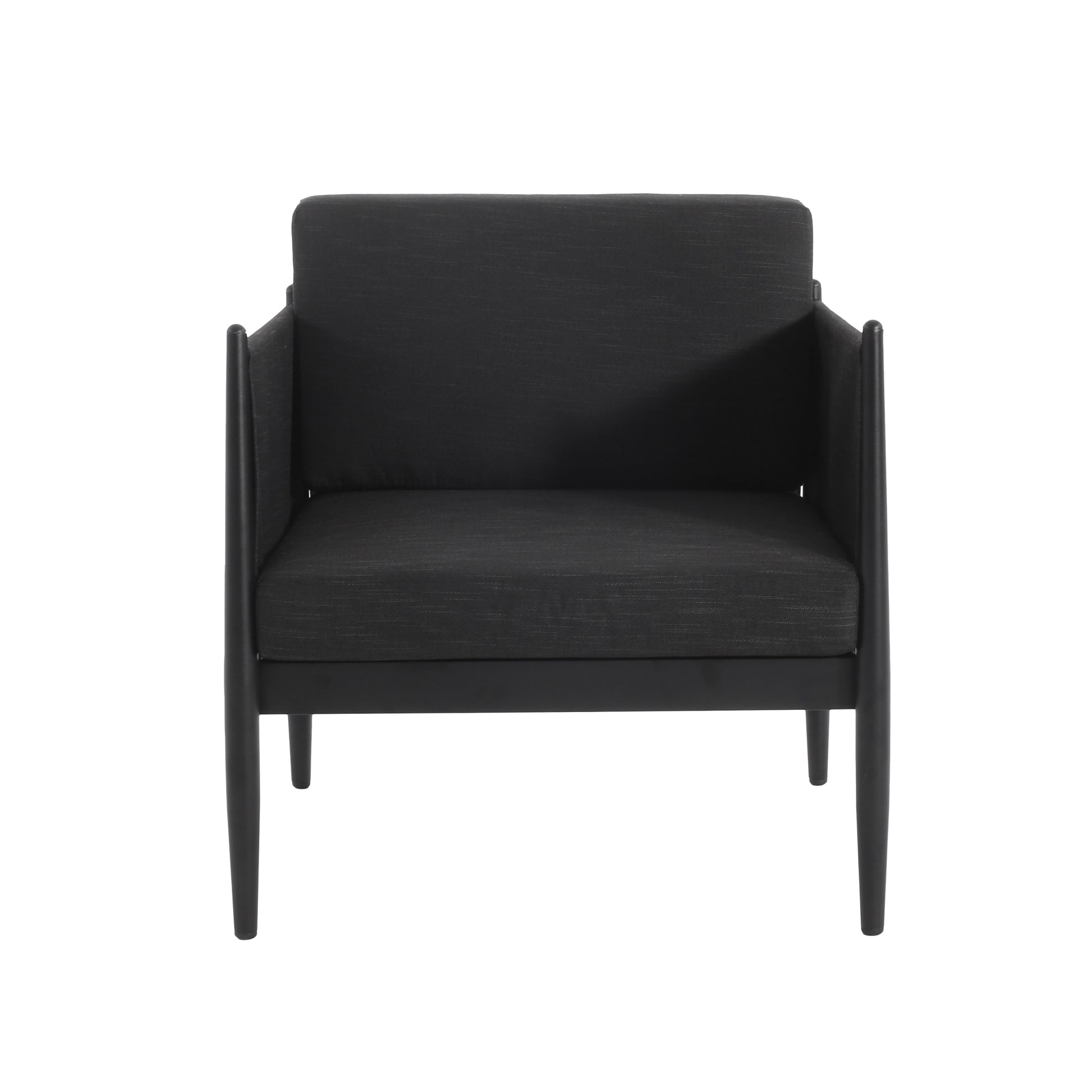 Dawson Club Chair Dark Grey Aluminium