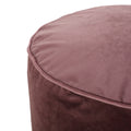 Shimon Cylinder Pouf, Blush Pink Pink Velvet