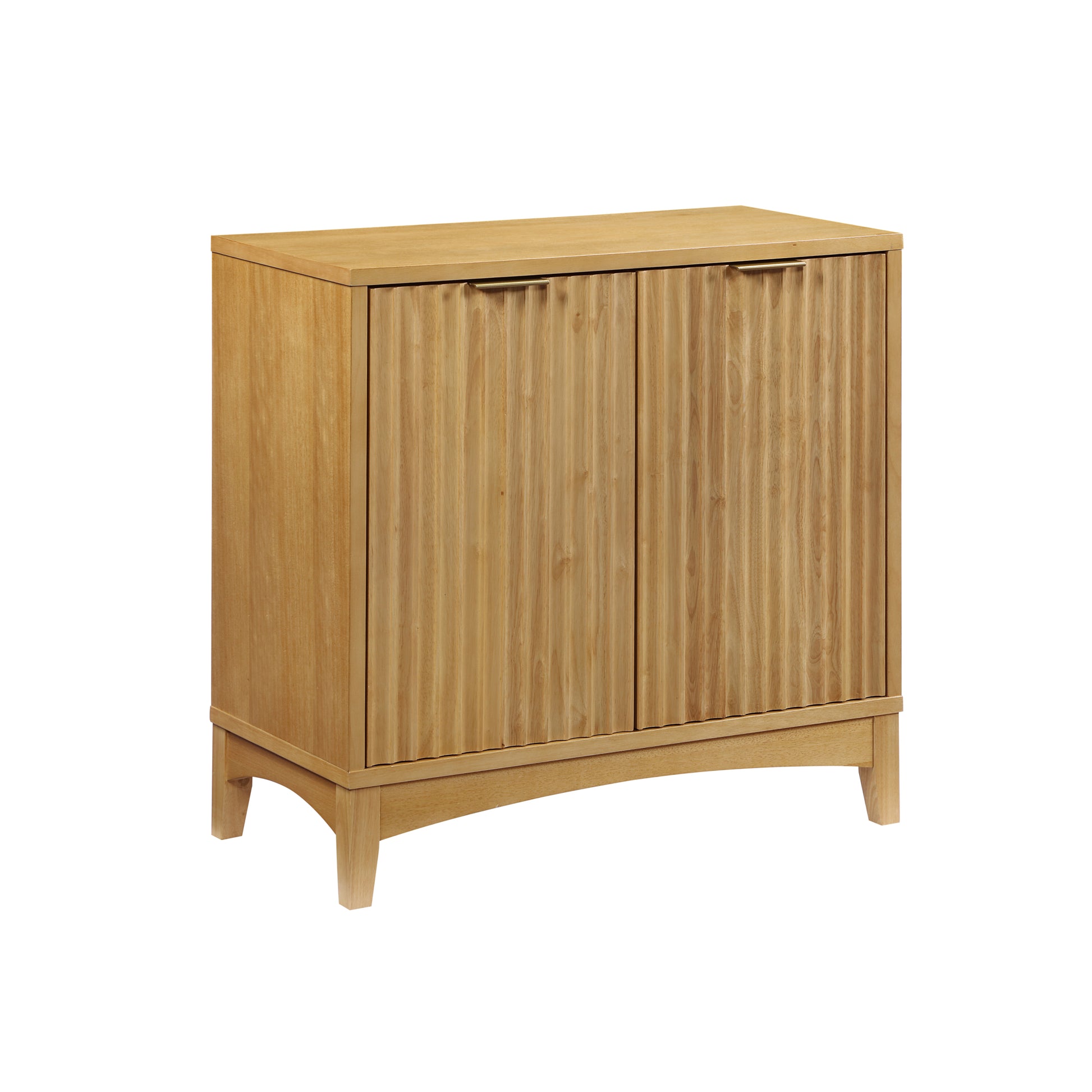 Storage Cabinet With 2 Doors And Adjustable Shelves, Kitchen Cabinetwooden Buffet Cabinet For Living Room, Bedroom, Dining Room,Natural Natural Rubber Wood