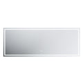 Led Bathroom Mirror, 36X96 Inch Bathroom Vanity Mirrors With Lights, Mirrors For Wall With Smart Touch Button, Anti Fog, Memory Function, Stepless Dimmable Makeup Mirror Horizontal Vertical White Aluminium