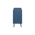 Modern Cabinet With 4 Doors, Suitable For Living Rooms, Entrance And Study Rooms. Navy Blue Mdf