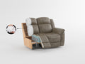 Classic Brownish Gray 1Pc Reclining Chair Plush Comfort Pillow Top Arms Vertical Tufting Solid Wood Transitional Living Room Furniture Gray Primary Living Space Classic,Transitional Wood