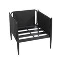 Dawson Club Chair Dark Grey Aluminium