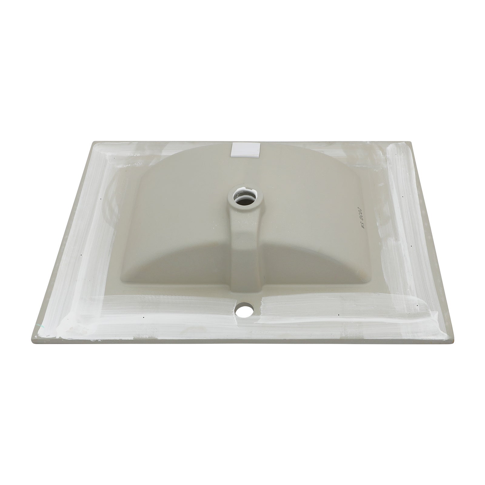 30.2"X18.5" White Rectangular Single Vanity Top With 1 Faucet Hole And Overflow Sink Only White Ceramic