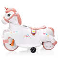 Unicorn Stroller,Electric Toy Bike With Training Wheels For Kids 3 6,Pink Pink Polypropylene