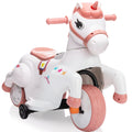 Unicorn Stroller,Electric Toy Bike With Training Wheels For Kids 3 6,Pink Pink Polypropylene