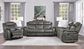 Classic Brownish Gray 1Pc Reclining Chair Plush Comfort Pillow Top Arms Vertical Tufting Solid Wood Transitional Living Room Furniture Gray Primary Living Space Classic,Transitional Wood