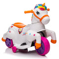 Unicorn Stroller,Electric Toy Bike With Training Wheels For Kids 3 6,Colorful Colorful Polypropylene