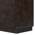 Wood Pattern Storage Cabinet With 3 Doors, Suitable For Hallway, Entryway And Living Rooms. Brown Mdf