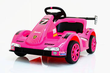 Electric Four Wheel Car Pink Plastic