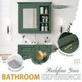 30'' Bathroom Vanity With Top Sink, Modern Bathroom Storage Cabinet With 2 Drawers And A Tip Out Drawer, Freestanding Vanity Set With Mirror Cabinet, Single Sink Bathroom Vanity Same As Sw000126Aaf