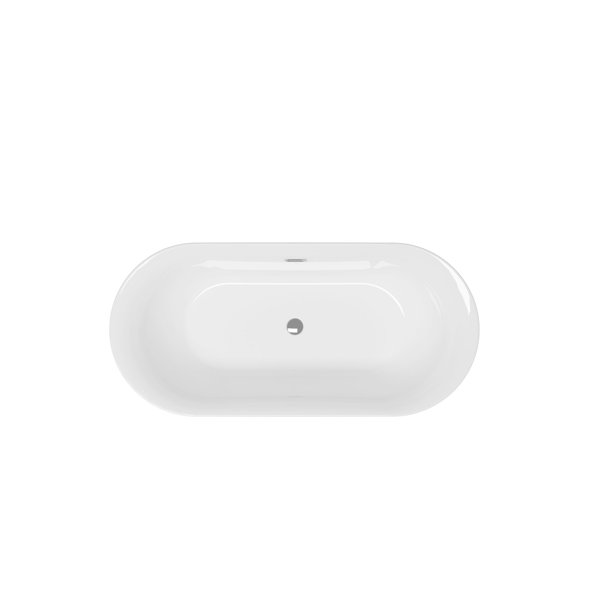 67" Acrylic Freestanding Bathtub Acrylic Soaking Tubs, Fluted Style Gloss White Freestanding Bathtub With Classic Slotted Overflow And Toe Tap Drain In Chrome, 02149 Glossy White Oval Bathroom Freestanding Tubs Polished 61 69 In Contemporary Soaking