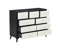 Cabinet Wood Mdf Boards, 9 Drawers Dresser, Black Colour Black Drawer 5 Drawers & Above Mdf