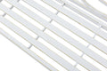 Outdoor Garden Patio Bench,Iron Metal Steel Frame Park Bench With Backrest And Armrest, Slatted Seat For Park, Yard & Porch, Balcony, Accommodates 2 3 People,White White Modern Metal