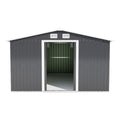 Patio, Lawn & Garden,Metal Outdoor Storage Shed 10Ft X 12Ft,Clearance With Lockable Door Metal Garden Shed Steel Anti Corrosion Storage House Waterproof Tool Shed For Backyard Patio Gray Metal