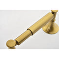 6 Piece Brass Bathroom Towel Rack Set Wall Mount Brushed Gold Brass