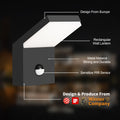 Wall Light Outdoor Led Wall Mount Lamp Wall Sconce Lighting With Motion Sensor Lantern Fixture Grey Metal