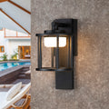 Wall Sconce Replaceable Gx53 Led Bulb Porch Light Modern Waterproof Wall Lamps Ip44 Waterproof Outdoor Garden Light Black Metal