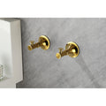 6 Piece Brass Bathroom Towel Rack Set Wall Mount Gold Brass