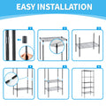 Heavy Duty 5 Tier Shelving Units Adjustable, Wire Shelf With 1000 Lbs Capacity 250 Per Shelf , 30 