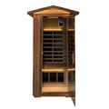 Red Cedar Single Outdoor Sauna Outdoor Indoor Wooden Sauna Room Natural Wood Solid Wood