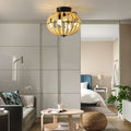 Beaded Fan Lamp Wood Beaded Chandelier Oak White White Modern Iron
