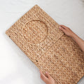 Water Hyacinth Woven Wicker Square Cat Bed Cave 13