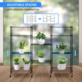 Heavy Duty Shelving Unit, Wire Metal Stackable Storage, 5 Tier Shelf, Chrome, 21