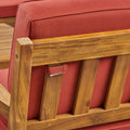 Grenada Club Chair Red Waterproof Fabric