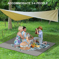 Camping Tarp Waterproof, Hammock Rain Fly Lightweight, Backpack Tarp Portable, Multifunctional Tent Tarp For Camping, Emergency Shelter Tarp, Uv Protection, 210T Polyester, 11.8 X 9.5 Ft, Beige Beige Manual Garden & Outdoor Water Resistant Portable