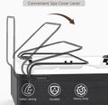 Hot Tub Cover Lift, Universal Spa Cover Lifts Side Mounted Cover Lifter With Adjustable Height Aluminum Reinforced Brackets Spa Cover Lever Lift Fits Most Spas & Hot Tubs Black Aluminum