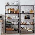 Heavy Duty Shelving Unit, Wire Metal Stackable Storage, 5 Tier Shelf, Chrome, 21