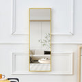 The 4Rd Generation Aluminum Alloy Metal Frame Wall Mounted Full Body Mirror, Bathroom Makeup Mirror, Bedroom Entrance, Decorative Mirror, Quality Upgrade, 48 