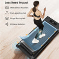 Under Desk Treadmill, Walking Pad, Portable Treadmill With Remote Control Led Display, Walking Jogging Machine For Home Office Use 265 Lbs Black Abs Rubber Steel Q235