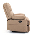 Large Manual Recliner Chair In Fabric For Living Room, Yellow Yellow Polyester Manual Handle Metal Primary Living Space Medium Firm Cushion Back Heavy Duty American Design Pine Pillow Top Arms Fiber Foam And Polyester Fiber Pad Fabric