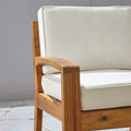 Grenada Club Chair Beige Waterproof Fabric