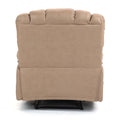 Large Manual Recliner Chair In Fabric For Living Room, Yellow Yellow Polyester Manual Handle Metal Primary Living Space Medium Firm Cushion Back Heavy Duty American Design Pine Pillow Top Arms Fiber Foam And Polyester Fiber Pad Fabric