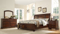 Baltimore King 4 Pc Storage Platform Bedroom Set Made With Wood In Dark Walnut Walnut Bedroom Transitional Wood