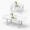 Aluminum Patio Extendable Dining Table 35