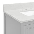 36 In Undermount Single Sink Bathroom Storage Cabinet With Engineered Carrara Marble Top Light Gray 2 4 36 To 47 In 36 To 59 In Soft Close Doors Bathroom 20 25 Inches Mdf Painted